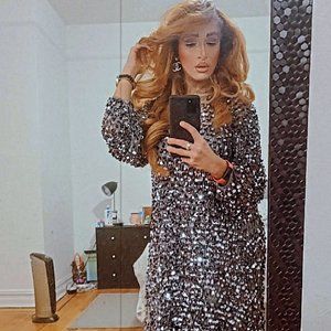 ZARA Limited Edition Mesh Sequin Dress- Bloggers' Favorite